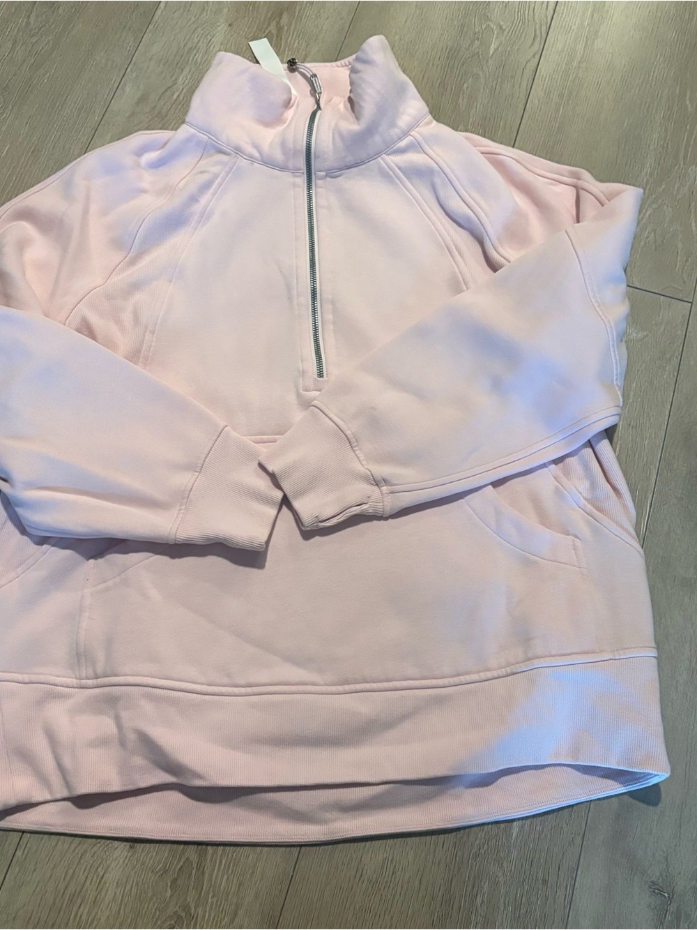lululemon athletica scuba Pink Half-Zip half zip Pullover Sweater